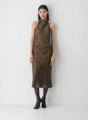 Audience Satin Halter Dress