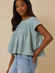 Nicole Ruffle Top