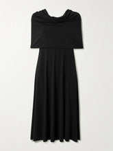 Off-the-shoulder jersey midi dress
