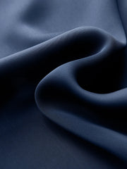 Asymmetric Ruffle Metal Detail Satin Maxi Skirt