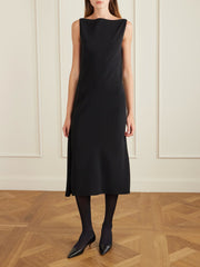 Ender crepe midi dress
