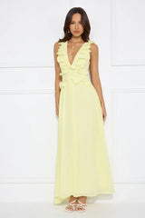 Light Embrace Maxi Dress Yellow