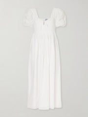 Calliope embroidered cotton midi dress