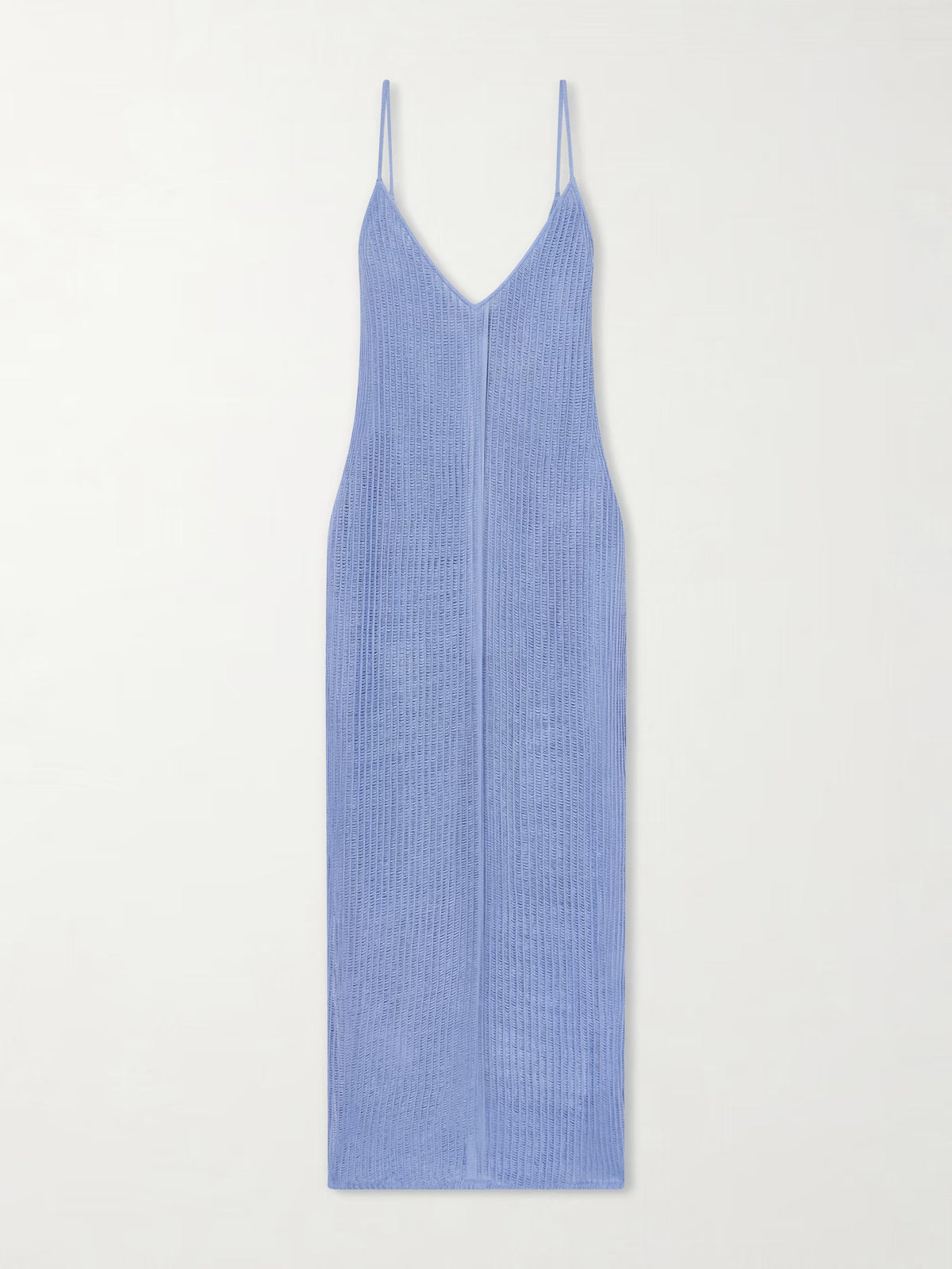 Luna open-knit midi dress
