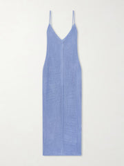 Luna open-knit midi dress