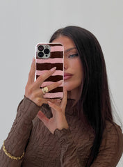 Easten Iphone Case Pink Stripe