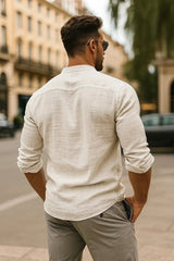 Men’s 3/4 Sleeve Casual Shirt – Relaxed Fit for Effortless Style