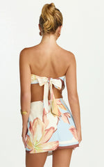 Robyn Top - Bandana Tie Back Top in Cornflower Blue