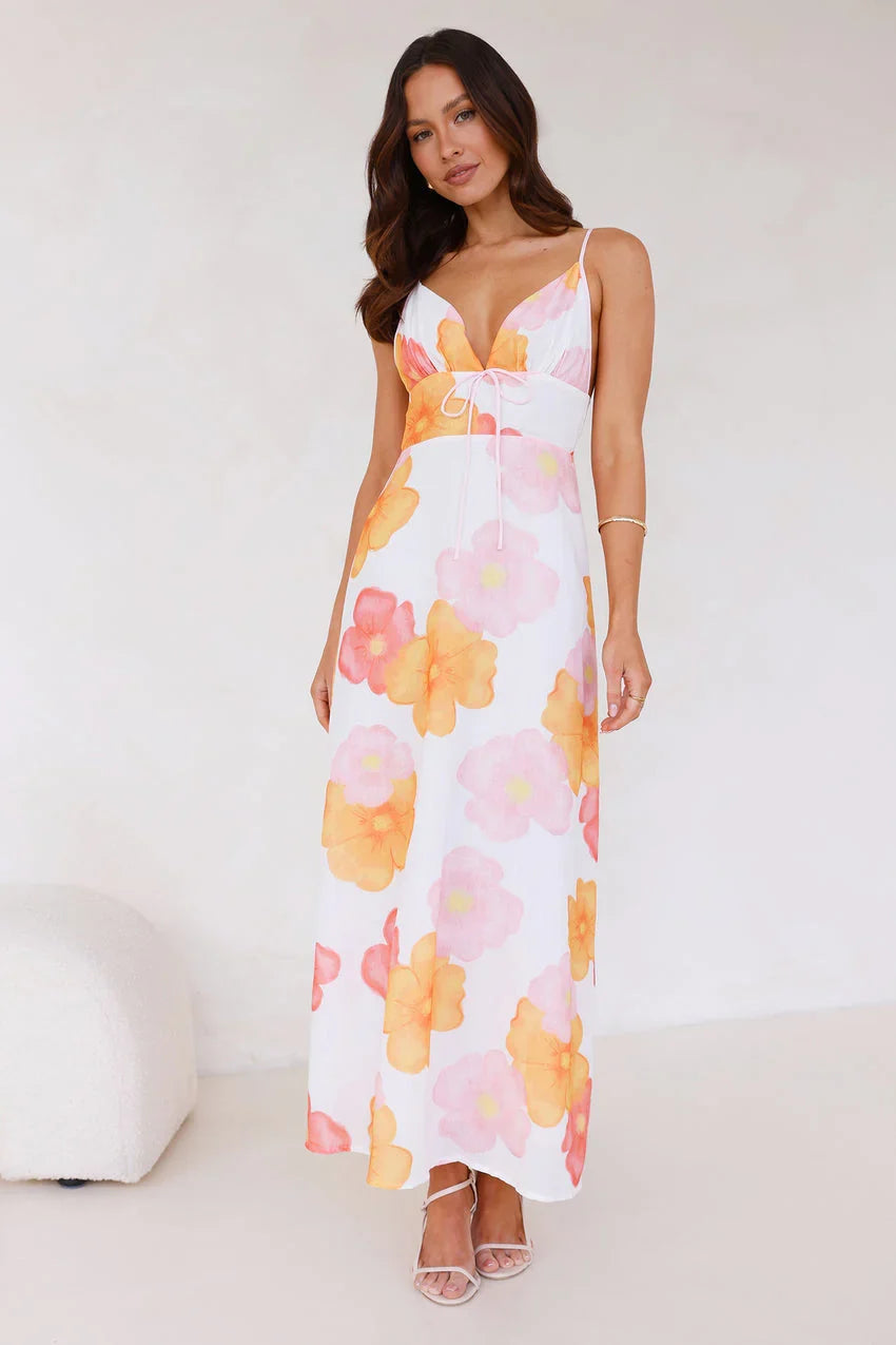 Soaking Up Maxi Dress White