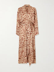 Laura floral-print silk midi dress