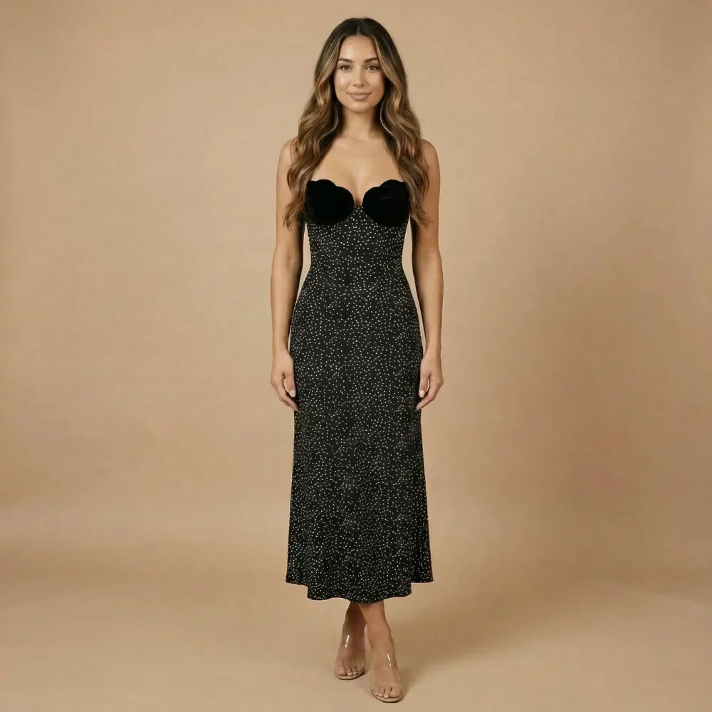 Isadora Polka Dot Midi Dress