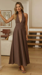Skye Maxi Dress - Chocolate