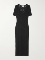 Open-knit midi dress