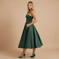 Emilia Sweetheart Midi Dress
