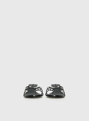 For The Rush Kitten Heels Black Polka