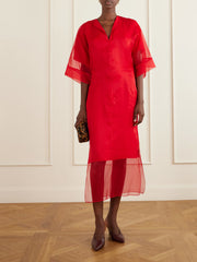 The Zuri silk-organza midi dress
