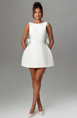 Victoria Bow Mini Dress