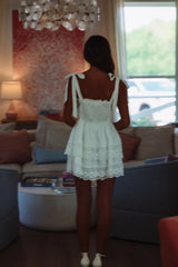 I'm Ready Mini Dress - White