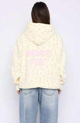 Offstage Printed Oversized Hoodie Lemon Ditsy