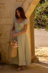 Sage Of Secrets Maxi Dress Green