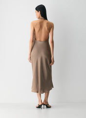 Audience Satin Halter Dress