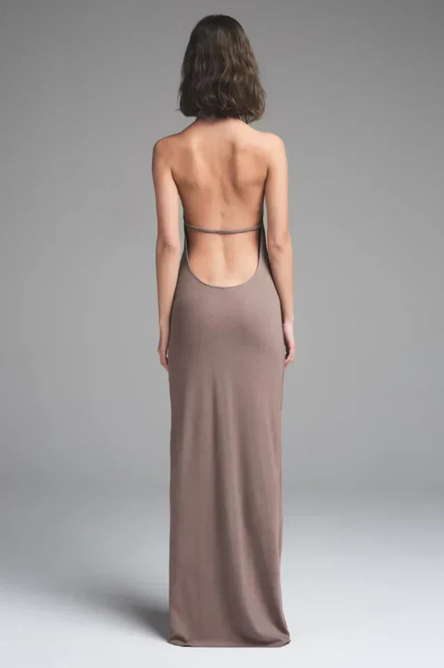 Skims Halter Long Dress