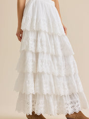 Dara Crochet Midi Skirt