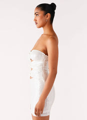 Clyra Sequin Mini Dress - Ivory