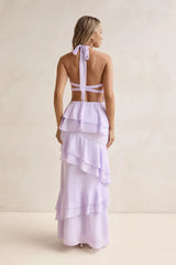Path Of Fate Halter Maxi Dress Lilac