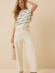 Kira Striped Knit Top