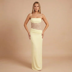 Alessandra Mesh Maxi Dress