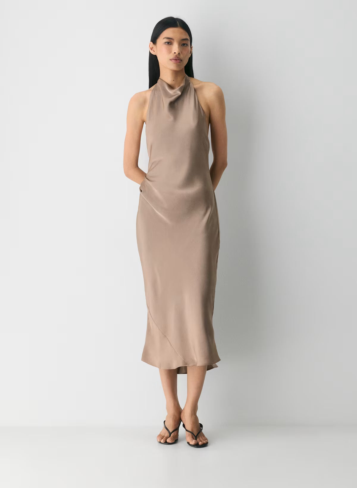 Audience Satin Halter Dress