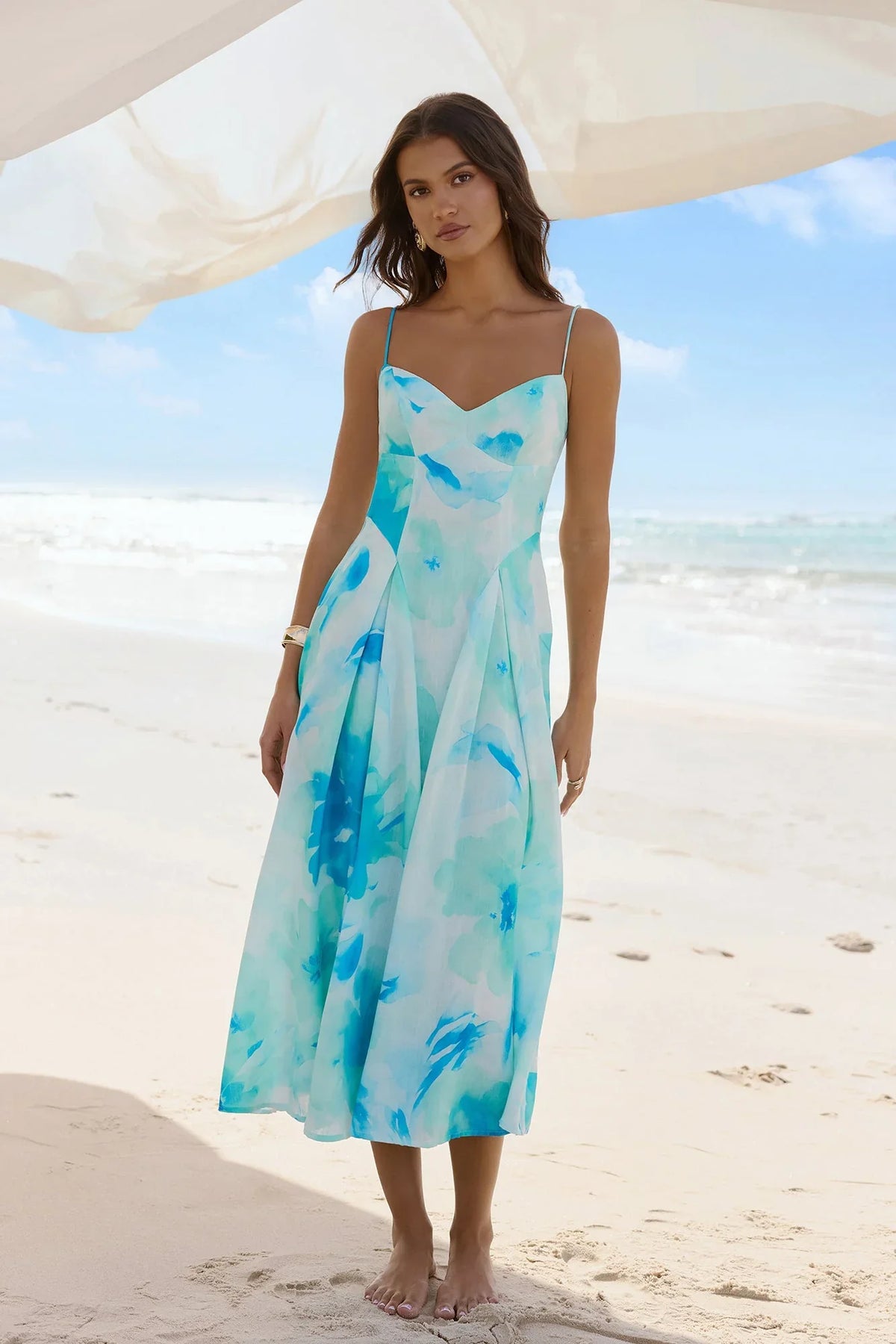 Field Of Wishes Maxi Dress Sage Floral