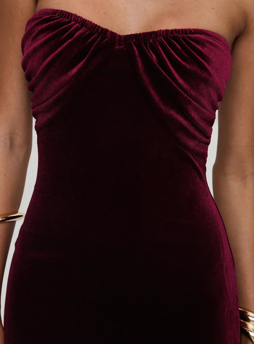 irena strapless mini dress purple Irena Strapless Mini Dress | Purple | Womens