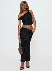 Look At You Go Asymmetrical Set Black