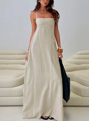 Solie Tie Back Maxi Dress Natural