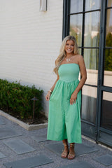 Cam Tube Dress-Green