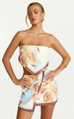 Robyn Top - Bandana Tie Back Top in Cornflower Blue