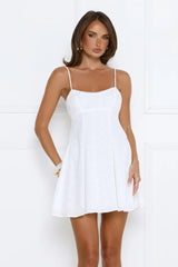Breezy Shores Mini Dress White