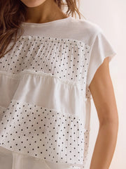 Harris Polka Dot Ruffle Top