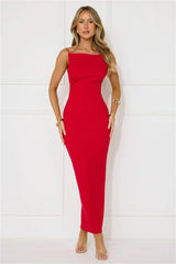 Touch Of Luxe Maxi Dress Red