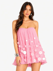 Sherry Embellished Dress - Fondant Pink