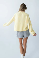 Brady Knit Sweater In Butter Yellow