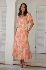 Springtime Calling Midi Dress Pink
